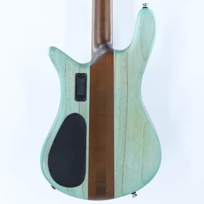 Spector Euro 4 RST 4-String Bass with Roasted Maple Neck - Turquoise Tide Matte image 6