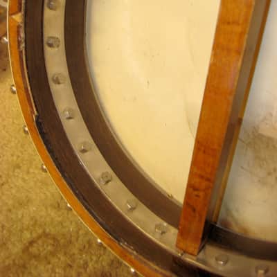 Hughes 17 Fret "Irish" Tenor Banjo 1920's W/ Orig GEIB Case image 11