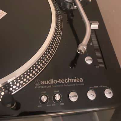 Audio-Technica AT-LP1240-USBXP Direct Drive Professional DJ Turntable 2019 - Present - Black image 9