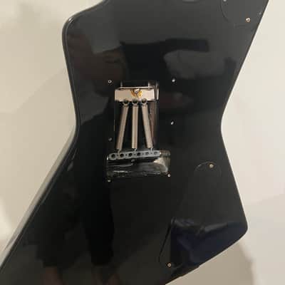 Rare Fernandes EX-85L Left Handed 1984 - Black - Explorer - Lightning Bolt Inlays - Set Neck - Made In Japan MIJ image 8