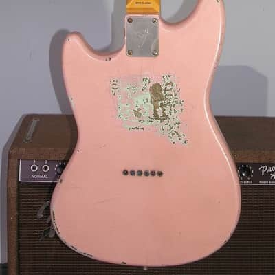 Custom Duo-Sonic type  Relic Shell Pink image 5