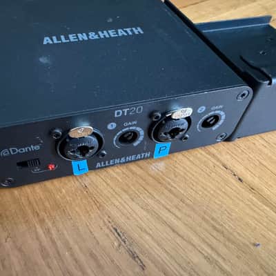 Allen&Heath DT20 - Dante 2 input XLR interface with Phantom with rack holders image 5
