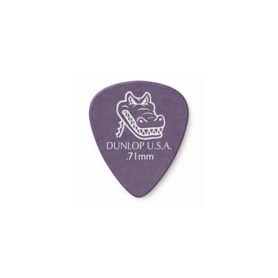 Dunlop 417P Gator Grip Purple 0.71mm (12-Pack) - Set of Picks image 1