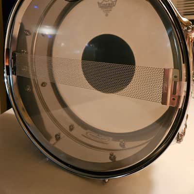 Pearl STS5514 14x5.5" Sensitone Steel Snare Drum 2000s - Chrome Over Steel image 4