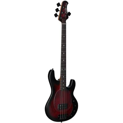Sterling by Music Man Ray34 Electric Bass Guitar, Dark Scarlet Burst, Open Box (Very Good) image 2