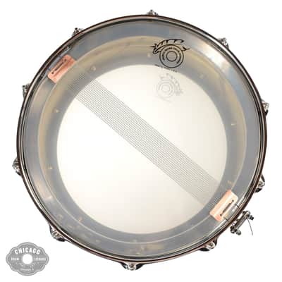 Joyful Noise 6.5x14 TKO Tailpipe Patina Brass Snare Drum w/Bright Nickel Hdw Sealed with Clear Carnauba Wax image 6