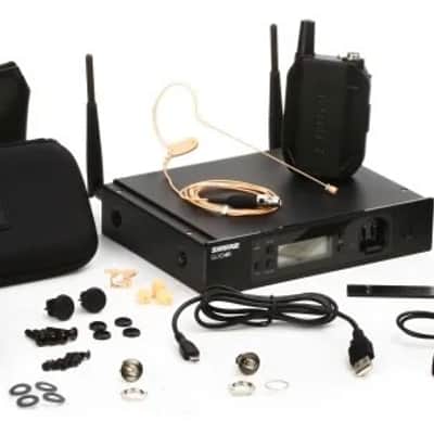 NEW Shure GLXD14R/MX53 GLX-D Advanced Digital Wireless Presenter Rack System with MX153 Headworn Earset Microphone GLXD1 Bodypack Transmitter and GLXD4R Rackmountable Receiver with Ears SB902A Rechargeable Lithium-ion Battery Padded zipper accessory case image 4