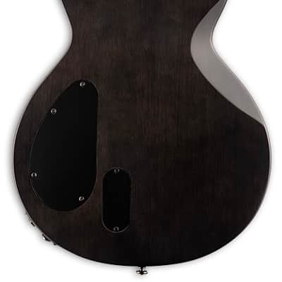 ESP LTD BB-600 BARITONE See Thru Black Sunburst Satin w/ Case image 2