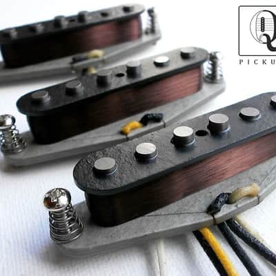 Vintage Correct Stratocaster A5 Guitar Pickups SET HandWound 1965 66 67 1968 Fender Hendrix Qpickups image 1
