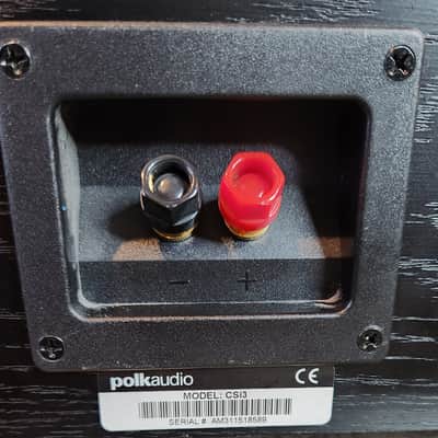 Polk Polk Audio CSi3  center channel speaker 90s  - Black image 6