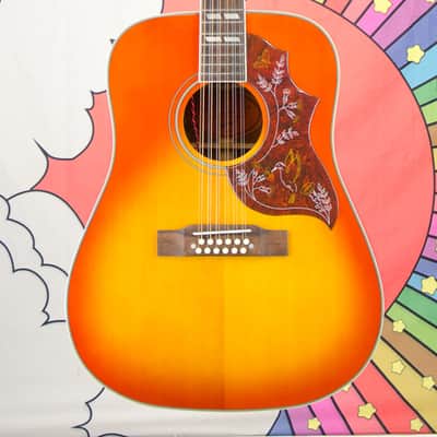 Epiphone Inspired By Gibson Hummingbird 12-String, Aged Cherry Sunburst Gloss image 2