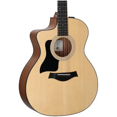 Taylor 114ce Grand Auditorium Left-Handed Acoustic-Electric Guitar, Natural, with Gig Bag image 1
