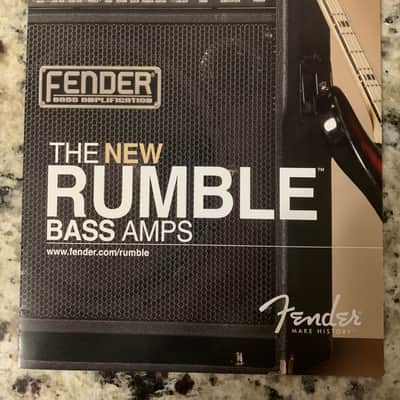 Fender Rumble Bass Amp Brochure 2010 image 1