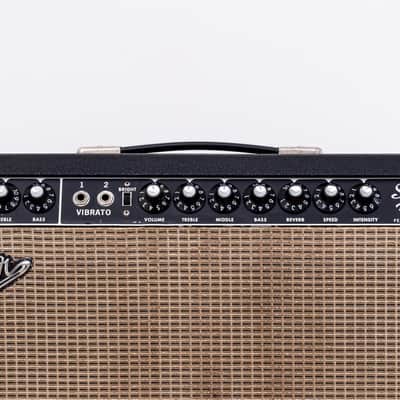1967 Fender Super Reverb Black Panel Vintage Tube Amp w/ Cover & Ftsw, Fleet Foxes, Phil Ek-Owned image 3