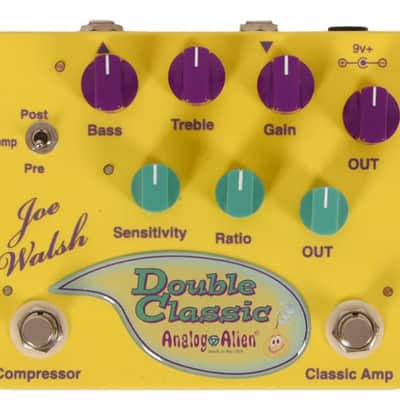 Analog Alien Joe Walsh Double Classic Compressor / Amp Guitar Effect Pedal image 1