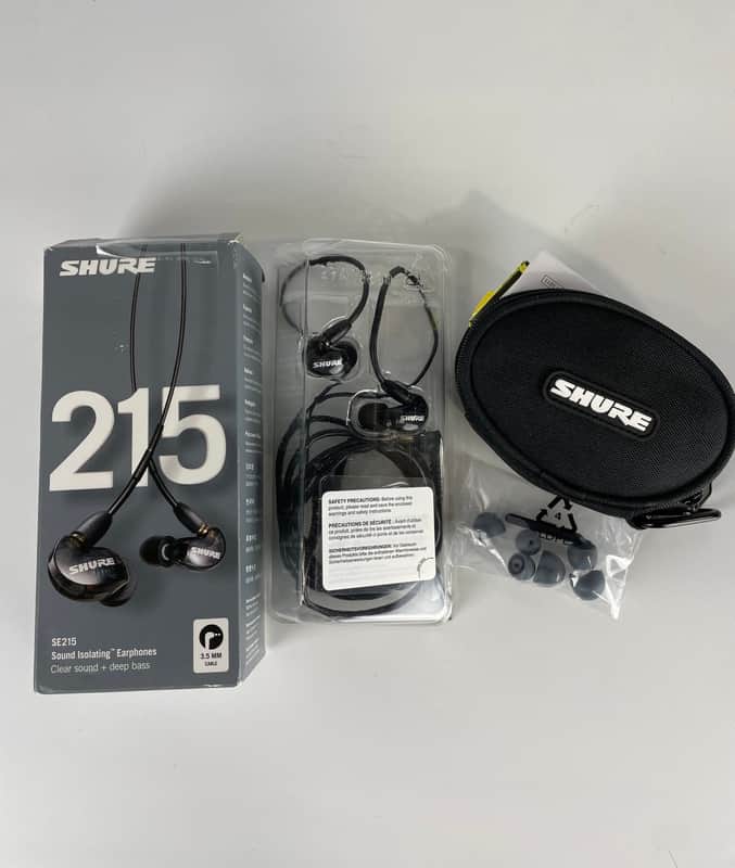Shure SE215 Single Driver In-Ear Monitors, Black image 1
