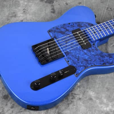 Custom Pre-order! Telecaster HS 2026 Black on Metallic Blue Hot Rails P90 5-Way Switch image 1