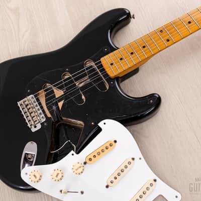 1983 Fender '57 Stratocaster JV ST57-85 Black w/ USA Fullerton Pickups, Japan MIJ Fujigen image 21