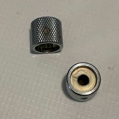 2000's Japan Jackson Dinky Guitar Chrome Dome Metal Volume Set Screw Knob Set image 3