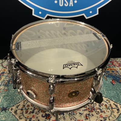 Gretsch 1950s Peacock Sparkle 14"x6.5" Snare Drum. Stunning!! image 13