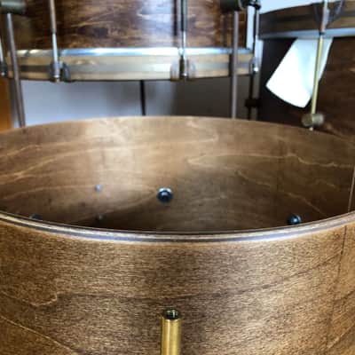 A&F Drum Co. Maple Field Shell Kit 24,13,16 - Whiskey Maple image 8