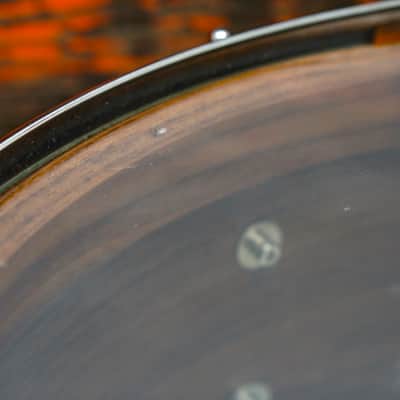 Doc Sweeney 6.5x14" Legend Series Walnut Snare Drum - White Marine Pearl image 9