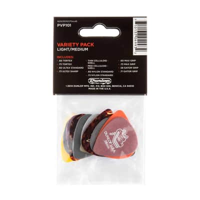 Dunlop Guitar Pick Variety Pack - Light/Medium image 2