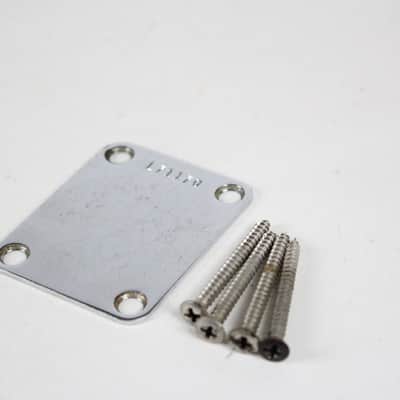 1965 Vintage Pre-CBS Fender Jazz Bass Neckplate w/Original Screws 1960's Stratocaster Precision Jazzmaster Telecaster image 3