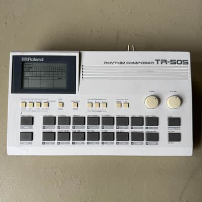 Modded Roland TR-505 Rhythm Composer 1980s - White