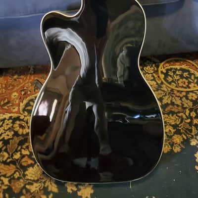 Eastwood Airline Tuxedo with Bigsby 2022 - Black with white trim image 6