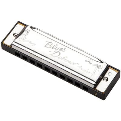 Fender Blues Deluxe 10-Hole Diatonic Harmonica with Case, Key of C image 2