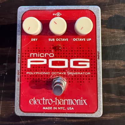 Electro-Harmonix Micro POG Polyphonic Octave Generator 2007 - Present - Red / Gray image 1