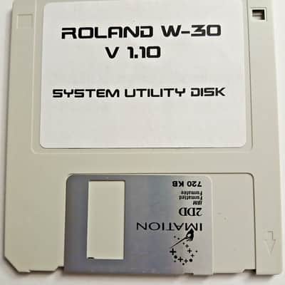 Roland W-30 System Startup Boot Utility Disk V1.1.0 Genuine 2DD Floppy
