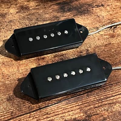 Good Land Pickups: Tail-Wagger P-90 Alnico 5- Dogear Black Set image 2