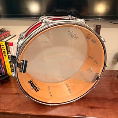 Ayotte Drumsmith 14x6 Maple Snare drum Red gloss image 8