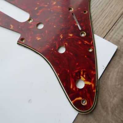 62 Fender Stratocaster celluloid tortoise pickguard AVRI USA 1960 thru 1962 strat guard image 19