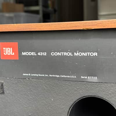 Vintage JBL 4312 Control Monitor Speakers – Original USA Studio Pair (1970s) image 2