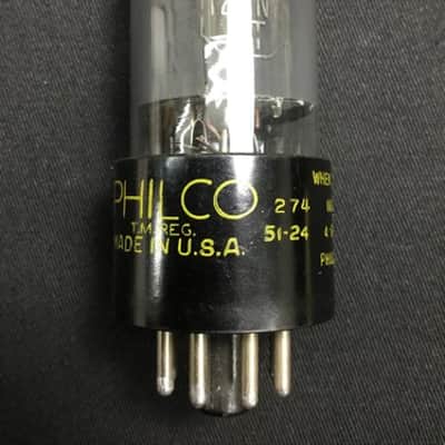 PHILCO 12SN7GT RADIO/AMPLIFIER Audio Vacuum Tube VINTAGE TESTED 2.9614-D image 1