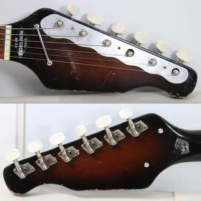 1960s Teisco WG-2L Electric Guitar Japan Sunburst (Needs Work) - Free Shipping image 7
