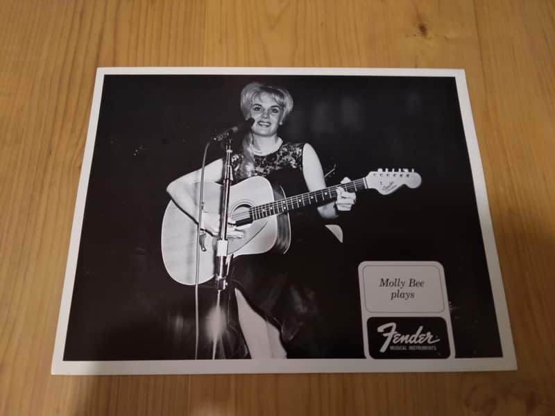 Vintage 1960's Fender Molly Bee Promotional Photo! Rare, Original Case Candy! image 1