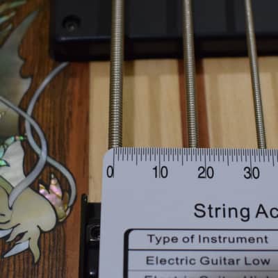 Antonio Tsai 7 String Bass/Guitar 2016 Mexico Bocote Abalone image 11