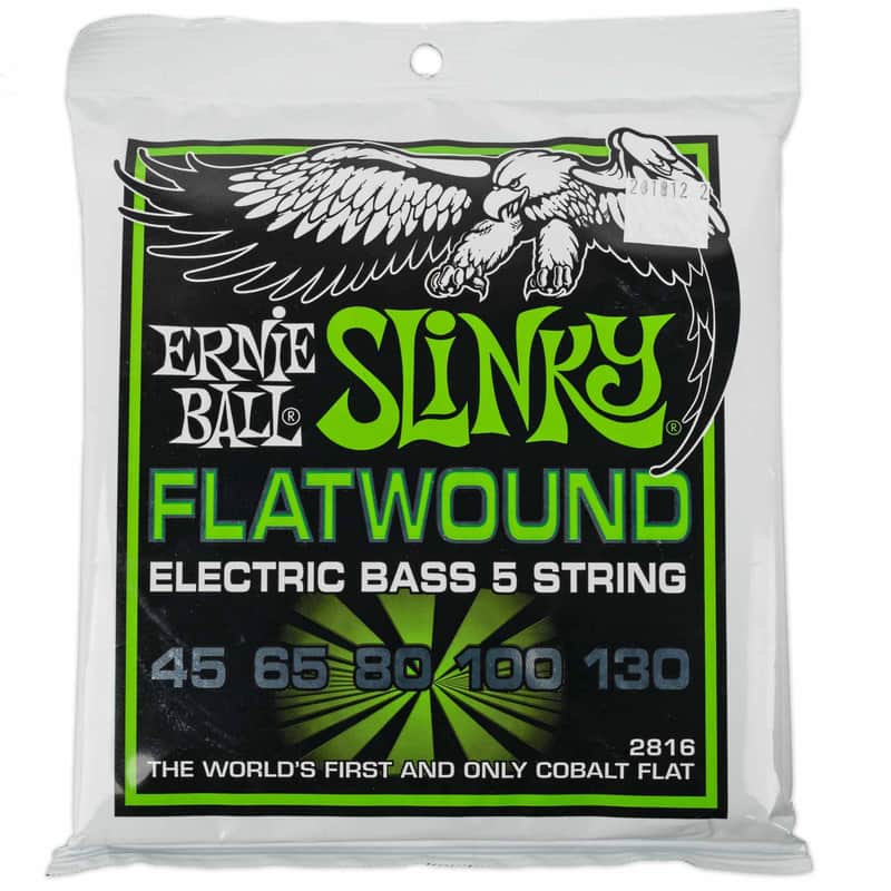 ERNIE BALL SLINKY COBALT FLATWOUND 5 STRING - $13.24 OFF!