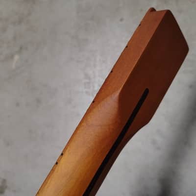 Roasted Maple Tele Neck fits fender Telecaster body 22 frets Modern Satin image 10