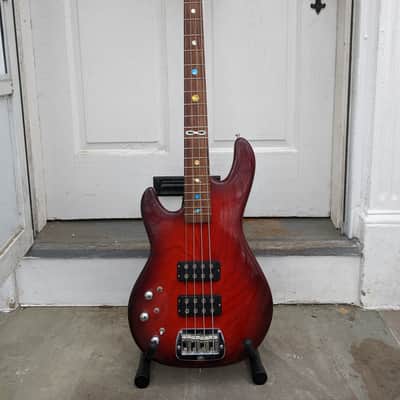 Left-handed G&L L-2000 Tribute Bass refinished in cinnamon sunburst image 1