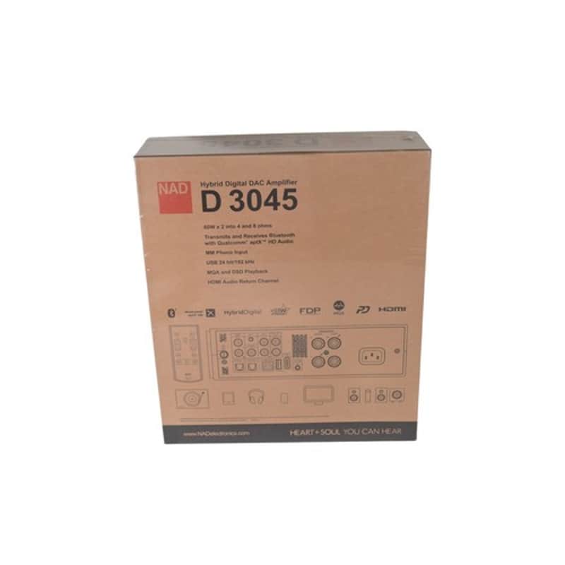 NAD D3045 Hybrid Digital DAC Amplifier Brand New Sealed NOS MM Phono Bluetooth
