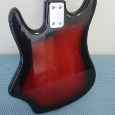 Vintage 1965 Eko Tonemaster Panaramic Crucianelli Triple Cutaway 1964-65 Guitar Redburst Made In Italy Vox Factory Missing Original Pick Ups EZ Project Immaculate Condition Rare Parts Bridge Van Ghent Tuners Misc Electronics. image 9