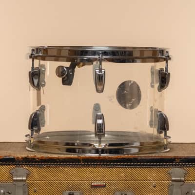 1970s Ludwig Vistalite Tom in Clear - 8x12 image 2