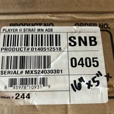 Fender Player II Stratocaster 2024 MN Aquatone Blue /7lbs. 13.6oz. #MXS24030301 image 11