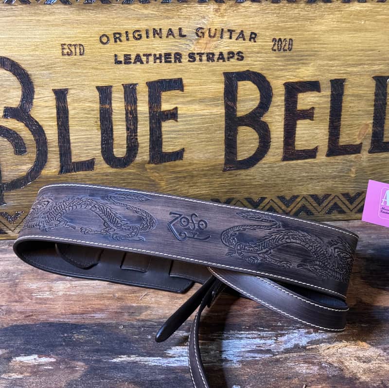 Blue Bell Straps ZOZO 73 ARTISAN Custom Shop for UNIQUE Al’s Music Factory FADED BROWN image 1