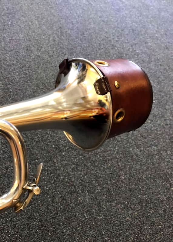 EASY BUCKET MUTE レザー ほぼ新品 giveton gelin! Eazy Bucket Trumpet Mute Leather-Brown / 5 5/8
